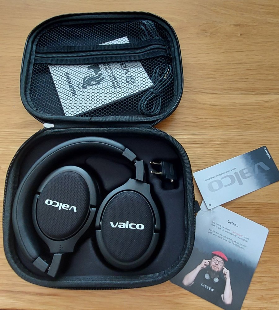 valco vmk20 wireless anc headphones unboxing